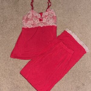 Adore Me Pajamas, Lace Tank Top and Pants, Good Used Condition! Women’s Small